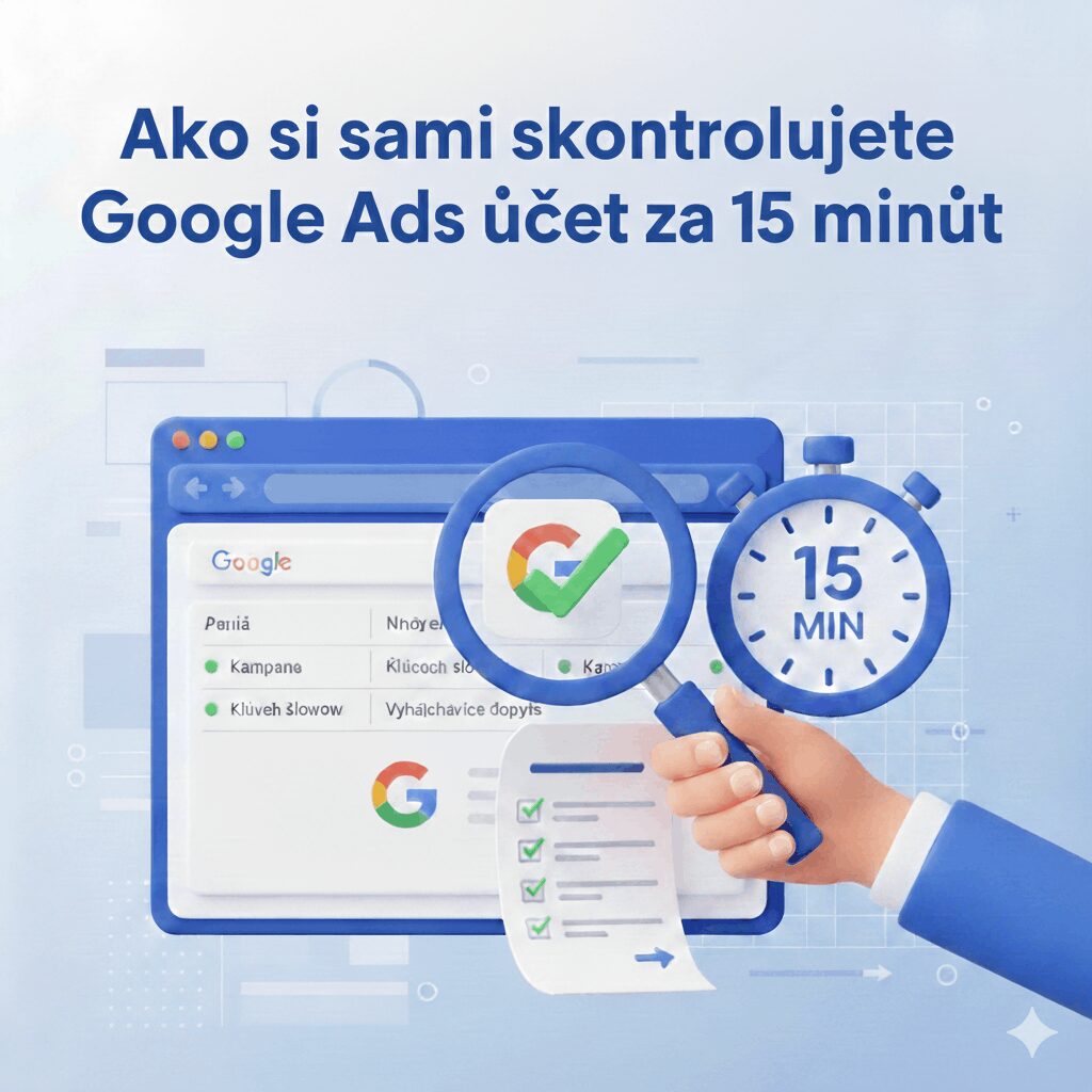 Ako si sami skontrolovať Google Ads účet za 15 minút
